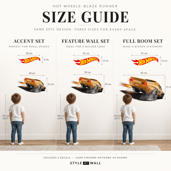 Hot Wheels: Blaze Runner Wall Car Kids Sticker Decal wall-art-picture-poster