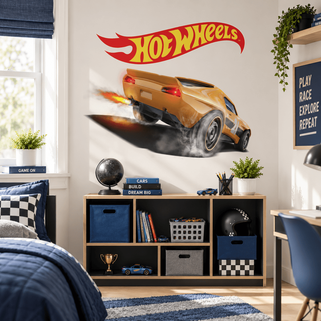 Hot Wheels: Blaze Runner Wall Car Kids Sticker Decal wall-art-picture-poster
