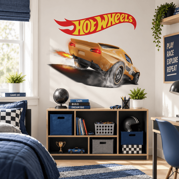 Hot Wheels: Blaze Runner Wall Car Kids Sticker Decal wall-art-picture-poster