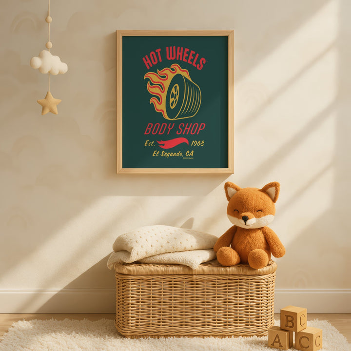 Hot Wheels Body Shop 1968 Print wall - art - picture - poster