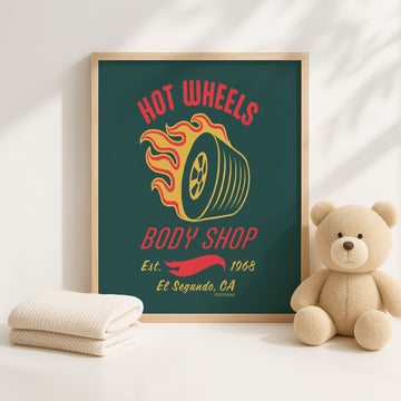 Hot Wheels Body Shop 1968 Print wall - art - picture - poster