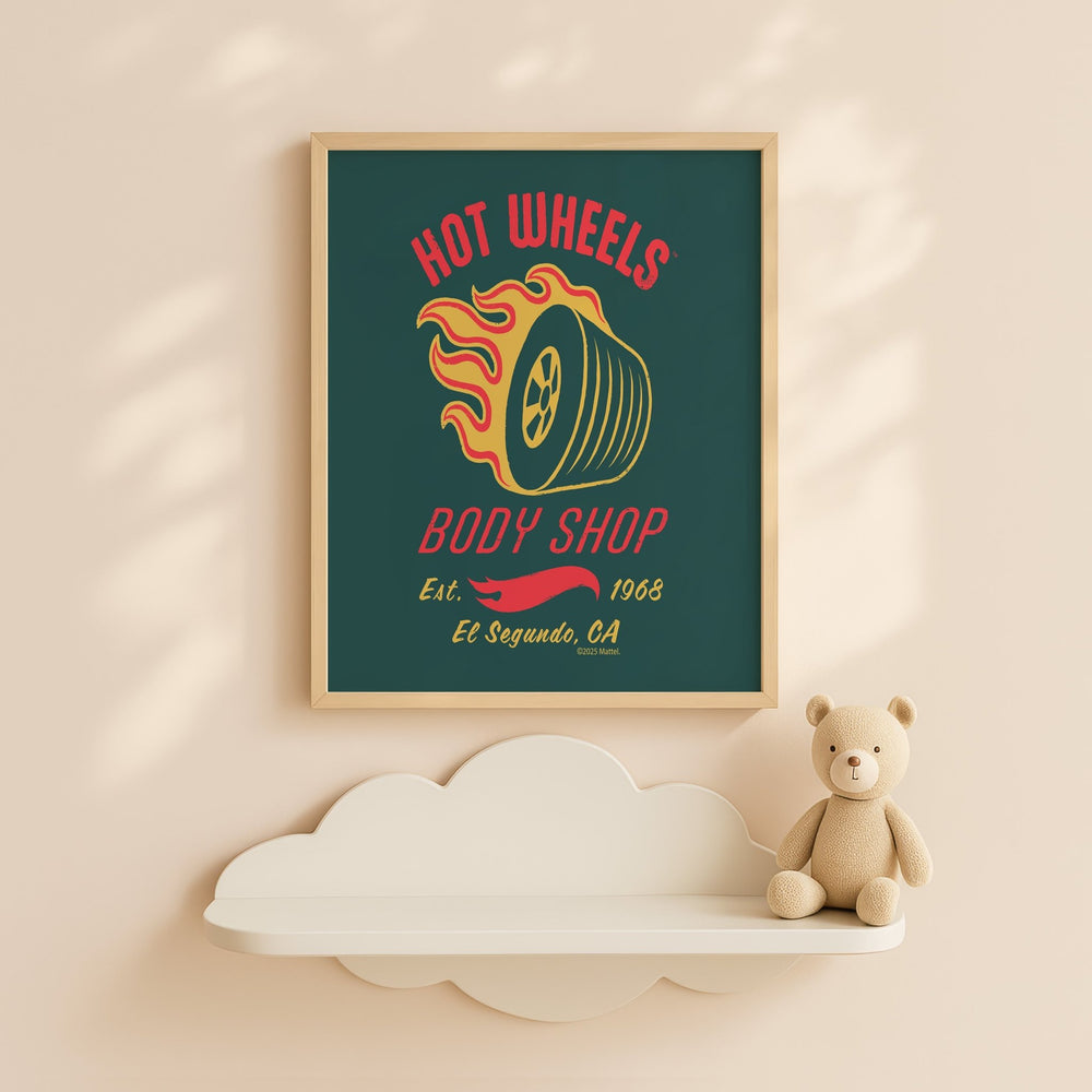 Hot Wheels Body Shop 1968 Print wall - art - picture - poster
