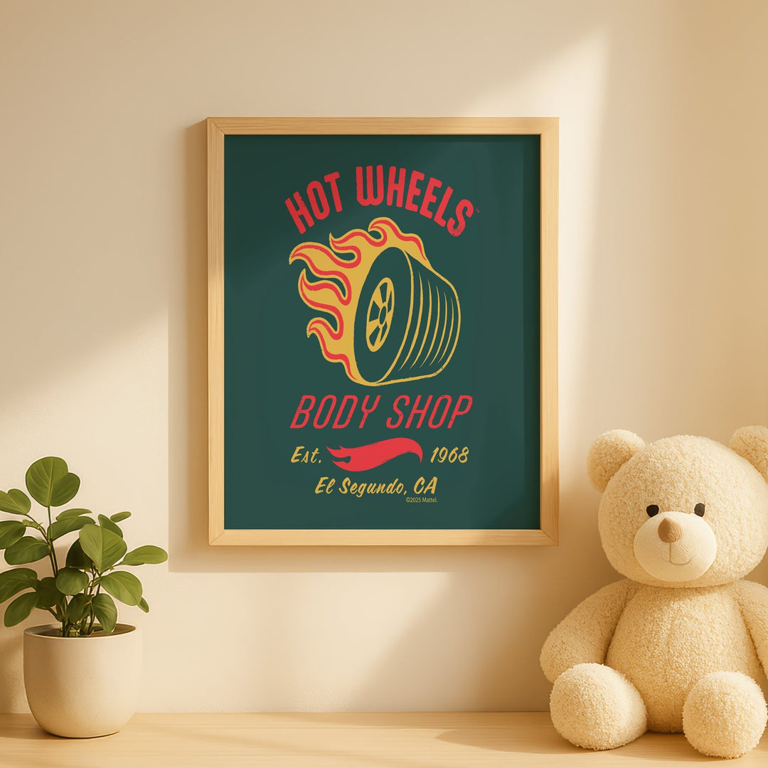 Hot Wheels Body Shop 1968 Print wall - art - picture - poster