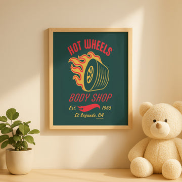 Hot Wheels Body Shop 1968 Print wall - art - picture - poster