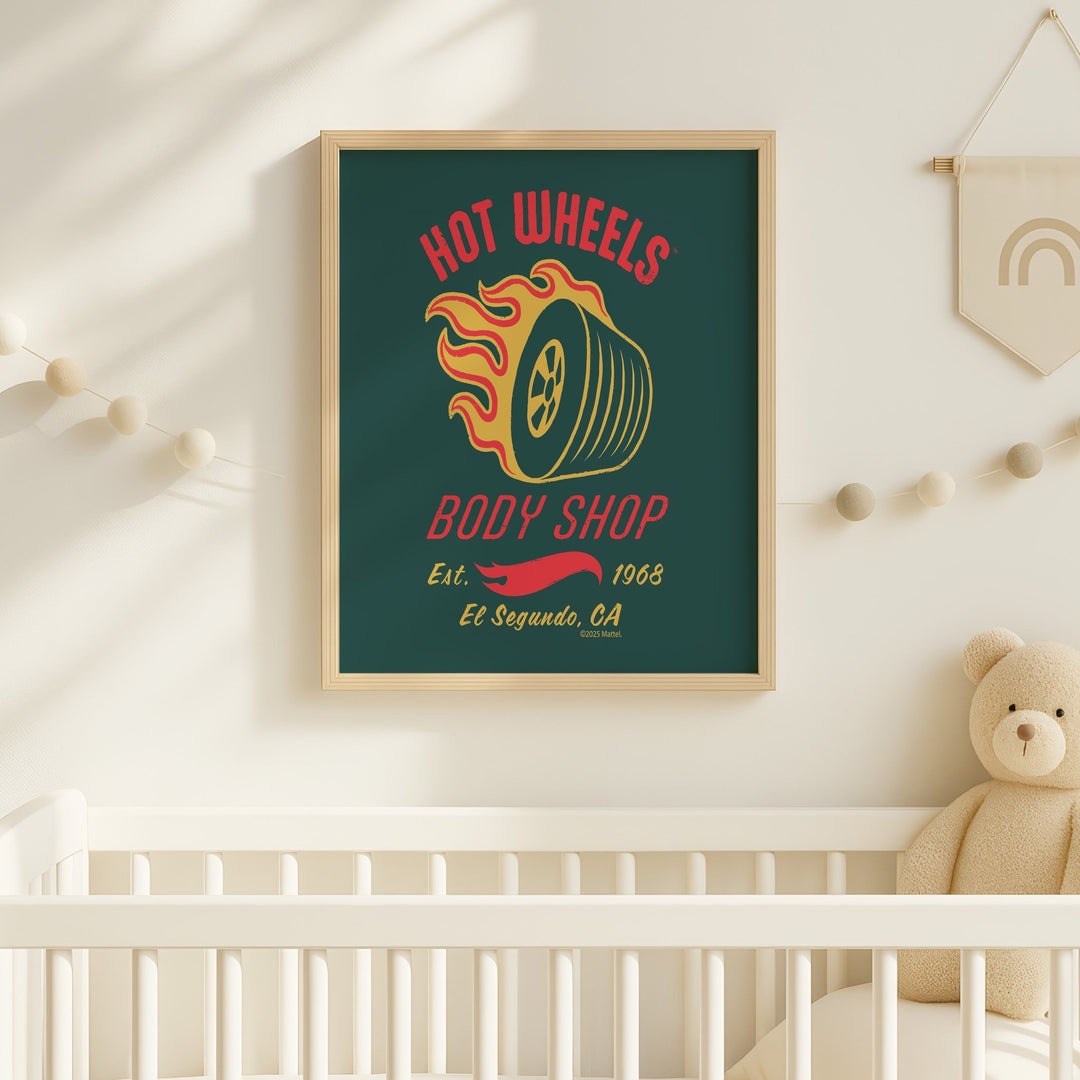 Hot Wheels Body Shop 1968 Print wall - art - picture - poster