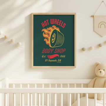 Hot Wheels Body Shop 1968 Print wall - art - picture - poster