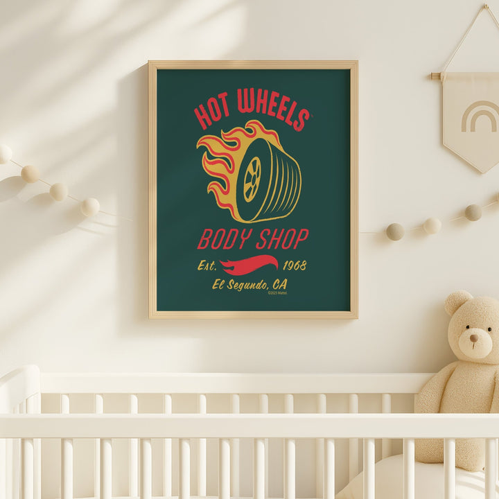 Hot Wheels Body Shop 1968 Print wall - art - picture - poster