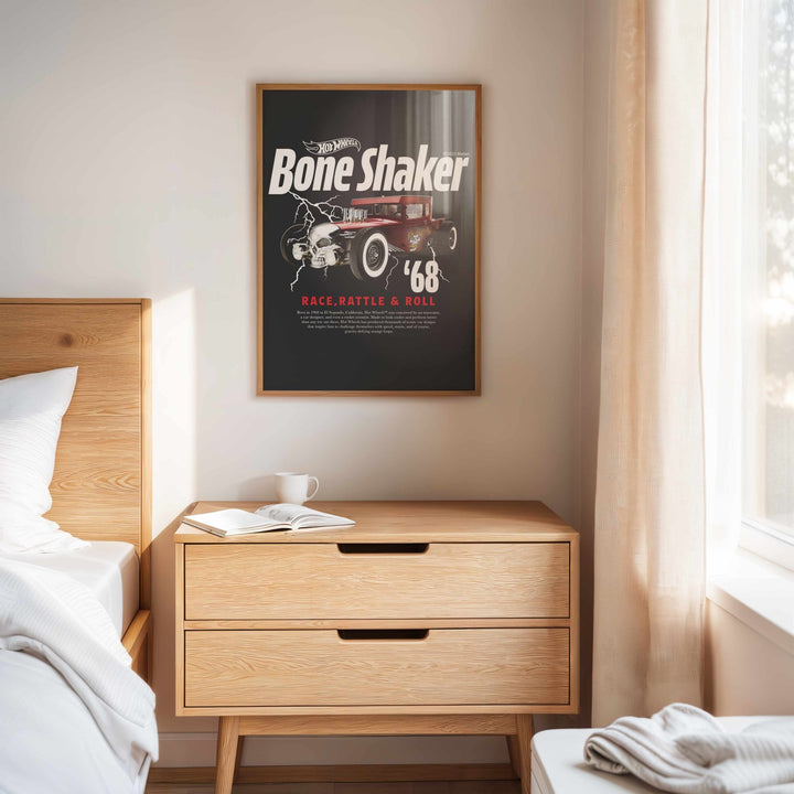 Hot Wheels Boneshaker 68 Vintage Print wall - art - picture - poster