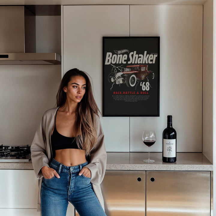 Hot Wheels Boneshaker 68 Vintage Print wall - art - picture - poster