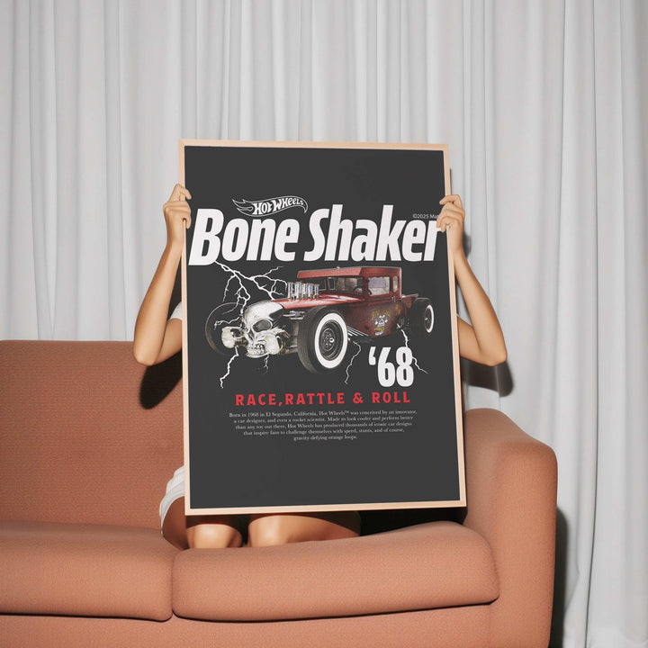 Hot Wheels Boneshaker 68 Vintage Print wall - art - picture - poster