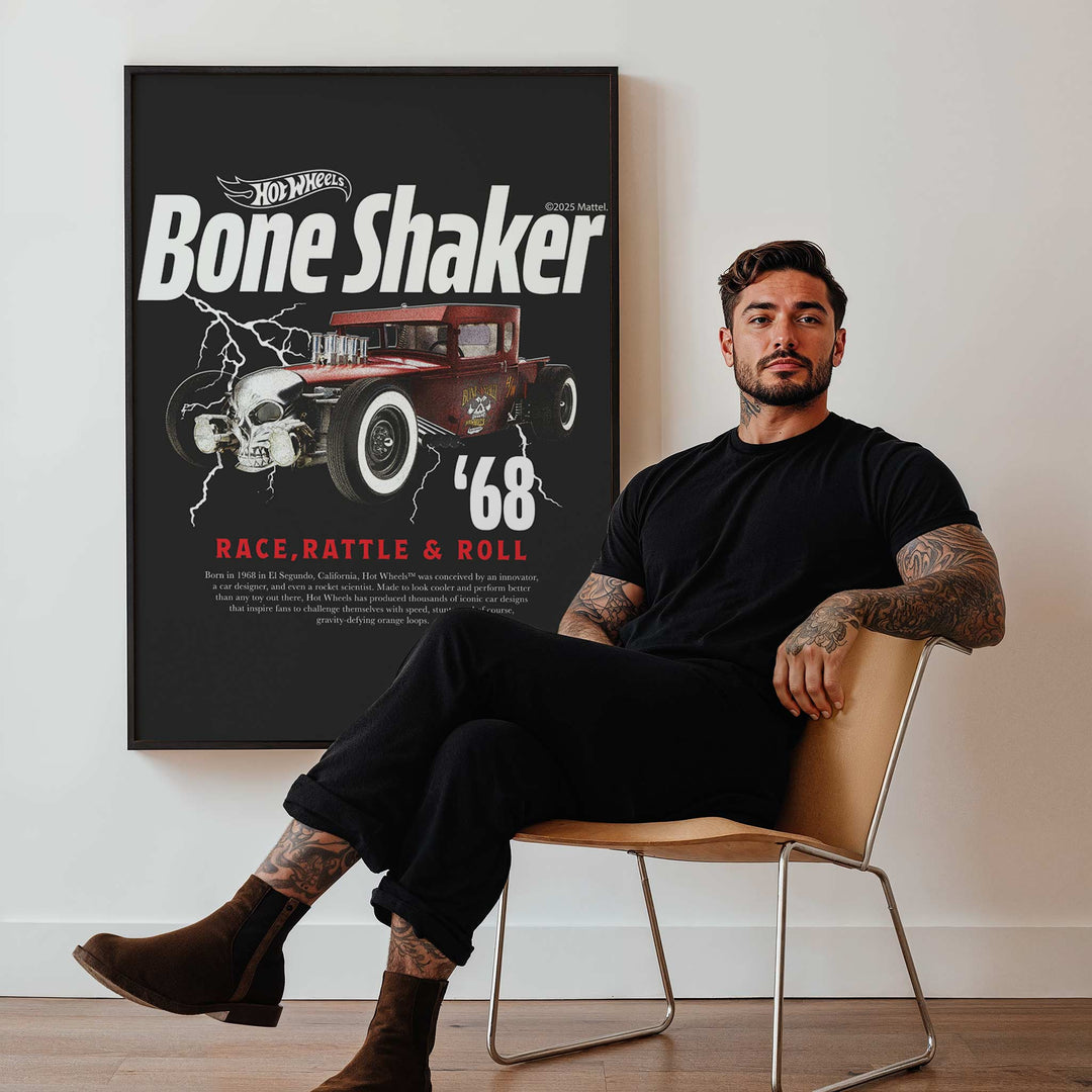 Hot Wheels Boneshaker 68 Vintage Print wall - art - picture - poster
