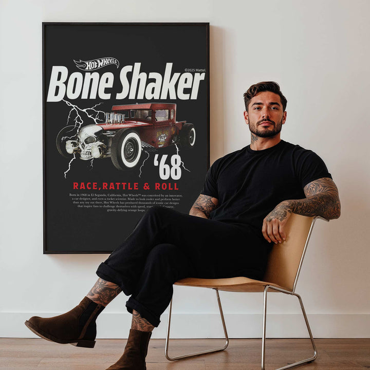 Hot Wheels Boneshaker 68 Vintage Print wall - art - picture - poster