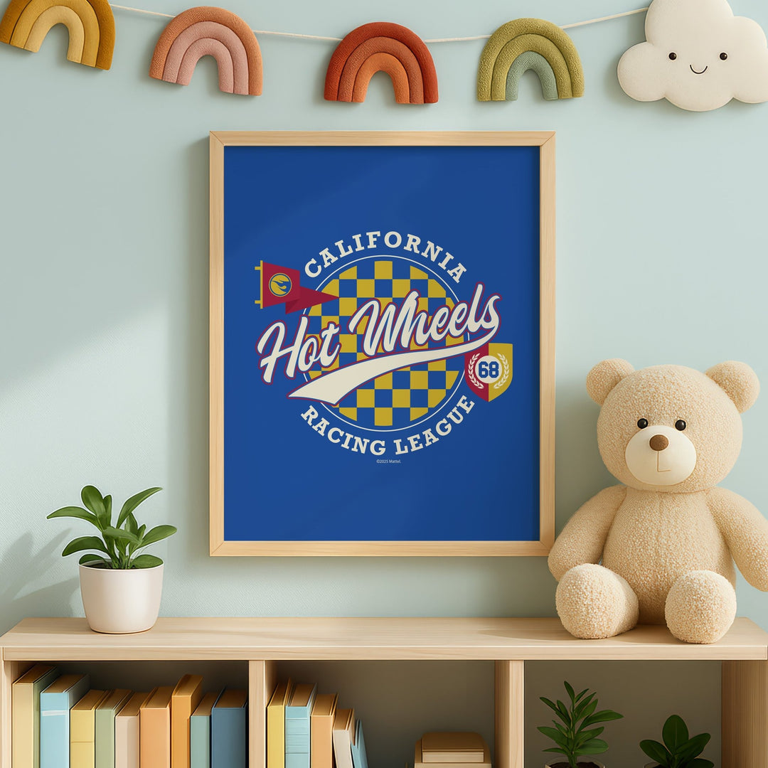 Hot Wheels California Racing League 68 Vintage Print wall - art - picture - poster