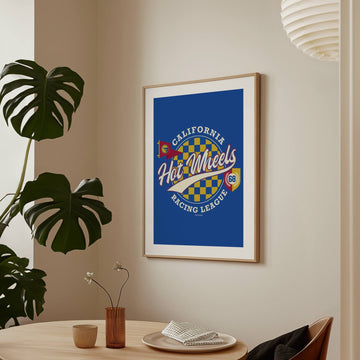 Hot Wheels California Racing League 68 Vintage Print wall - art - picture - poster