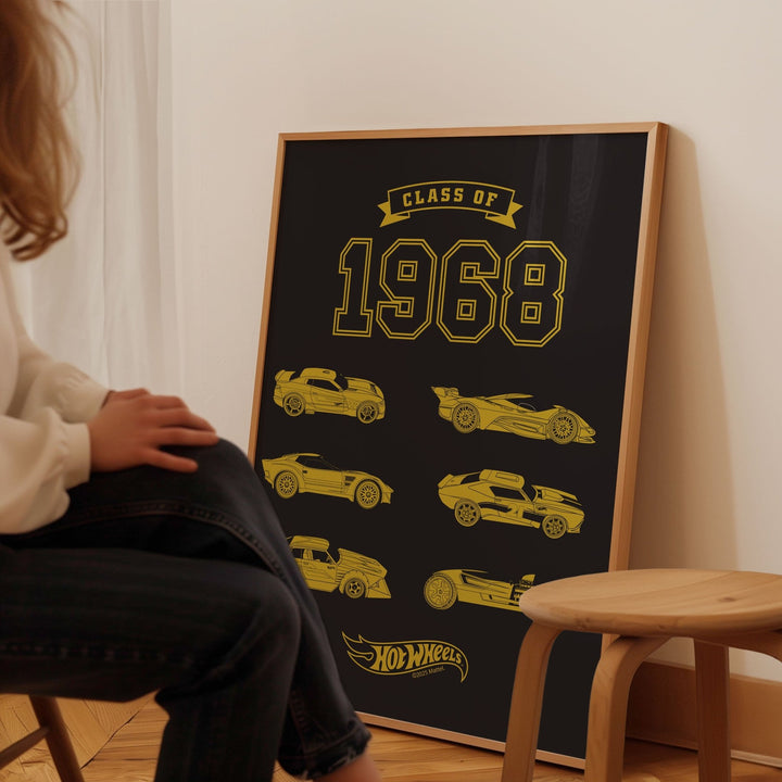 Hot Wheels Class of 68 Wall Art Print wall - art - picture - poster