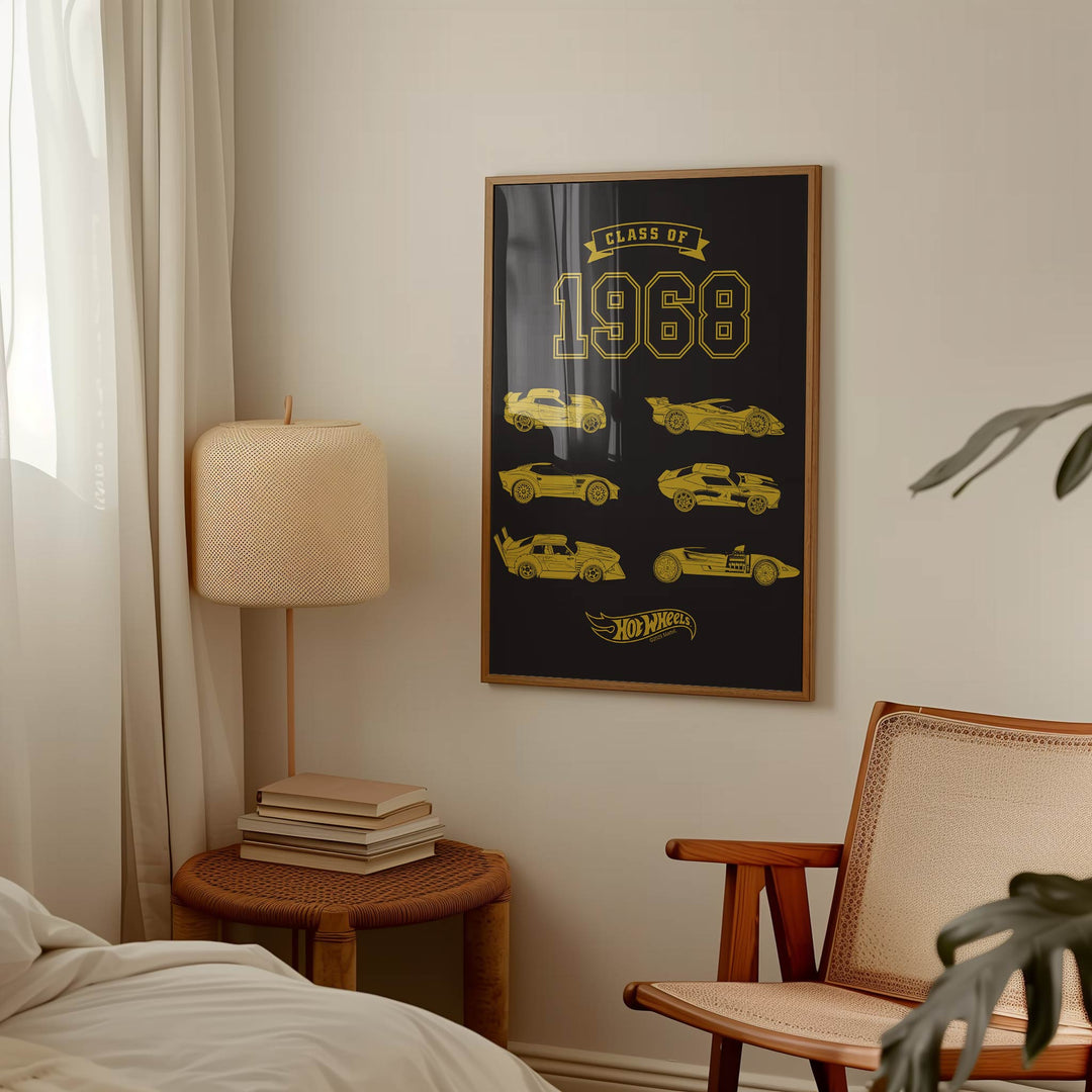 Hot Wheels Class of 68 Wall Art Print wall - art - picture - poster