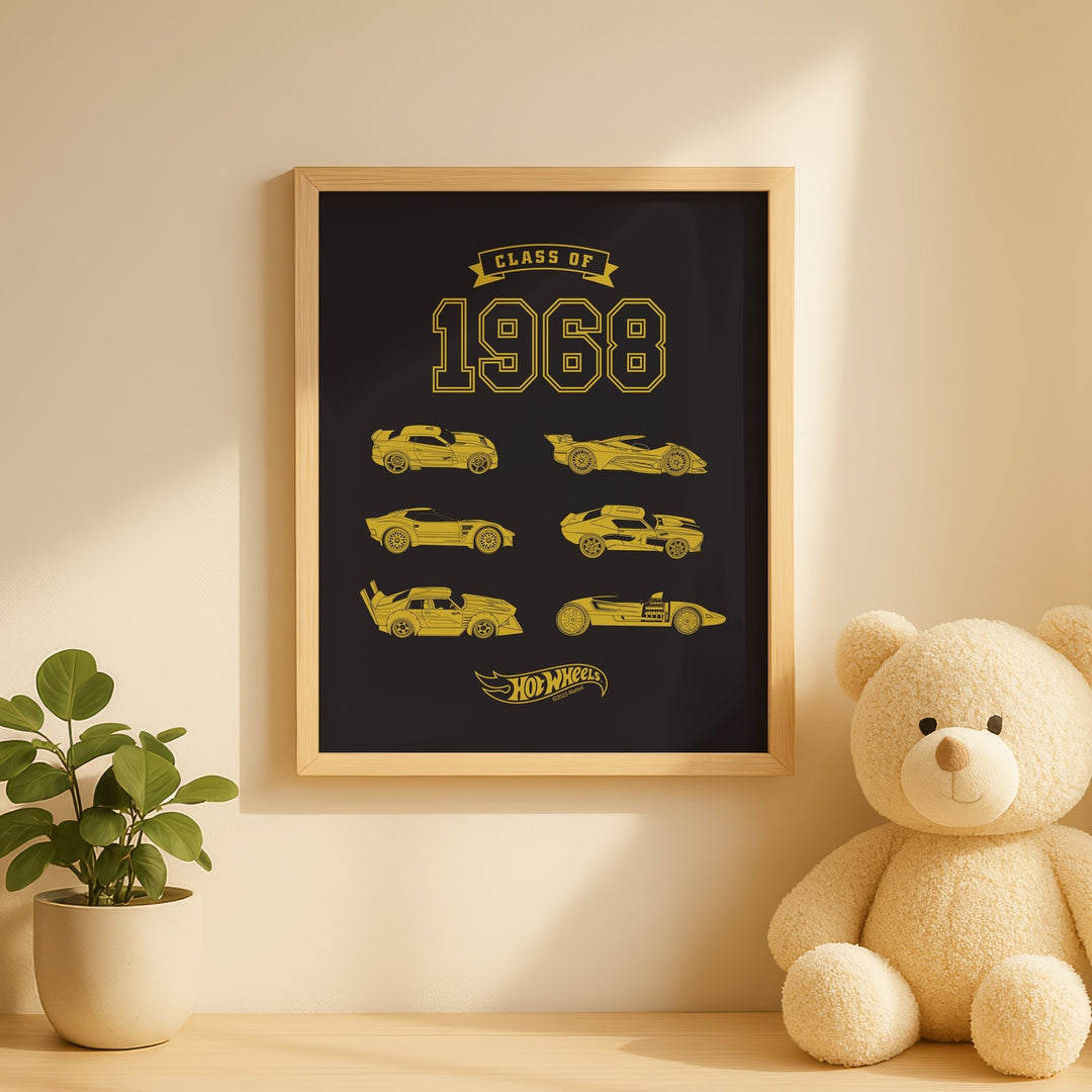 Hot Wheels Class of 68 Wall Art Print wall - art - picture - poster