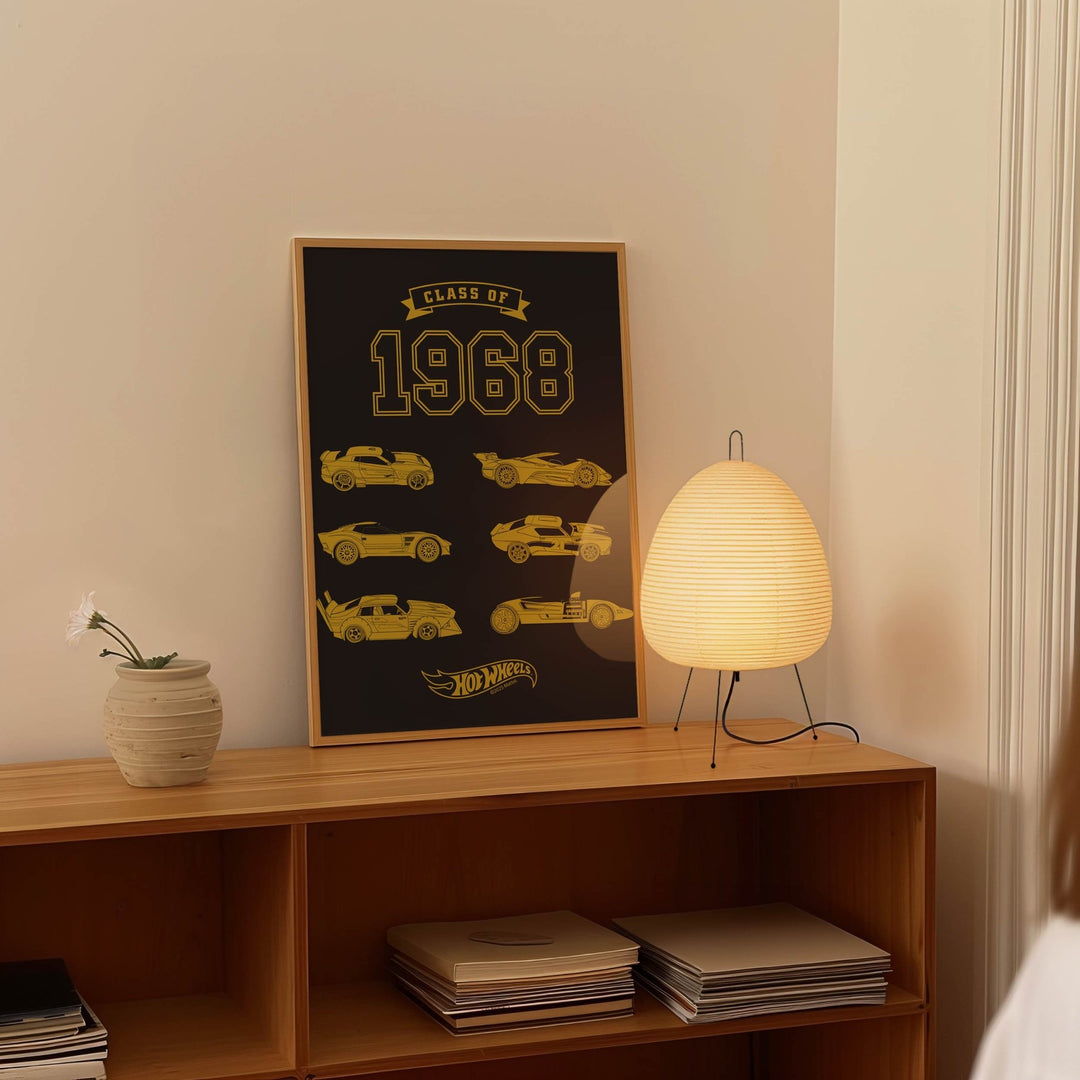 Hot Wheels Class of 68 Wall Art Print wall - art - picture - poster
