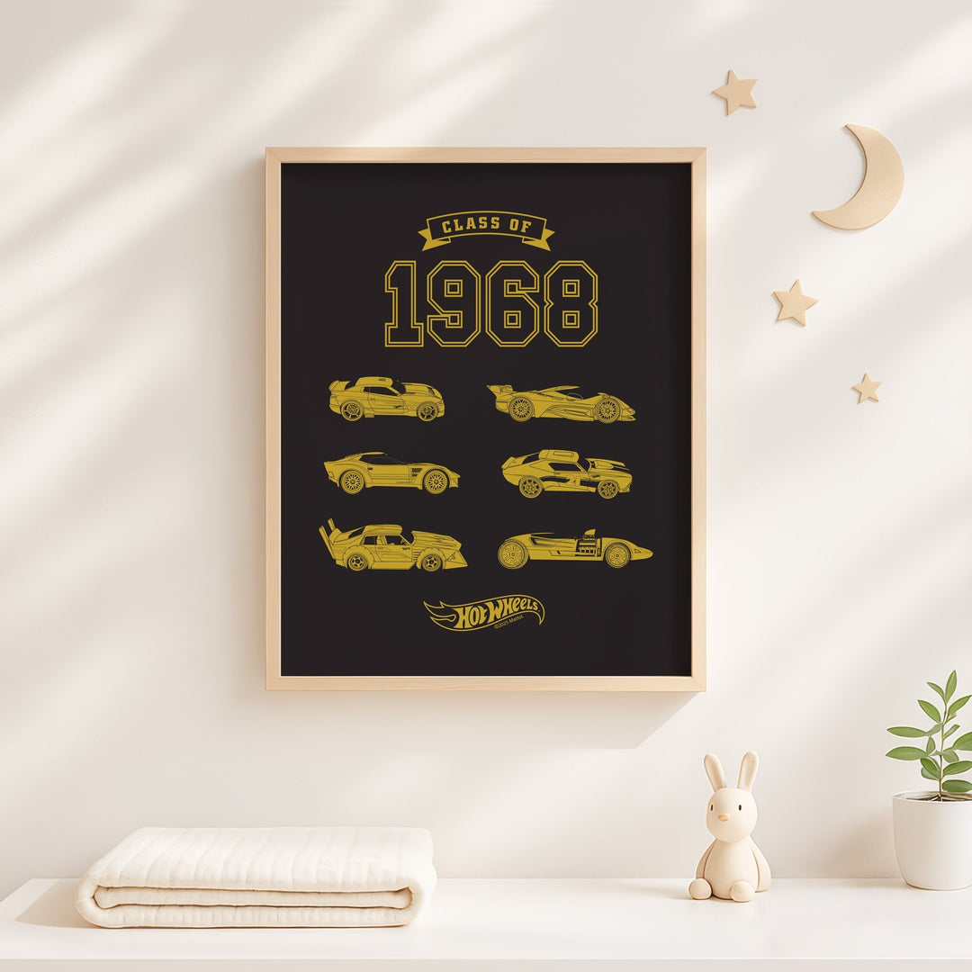 Hot Wheels Class of 68 Wall Art Print wall - art - picture - poster