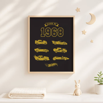 Hot Wheels Class of 68 Wall Art Print wall - art - picture - poster