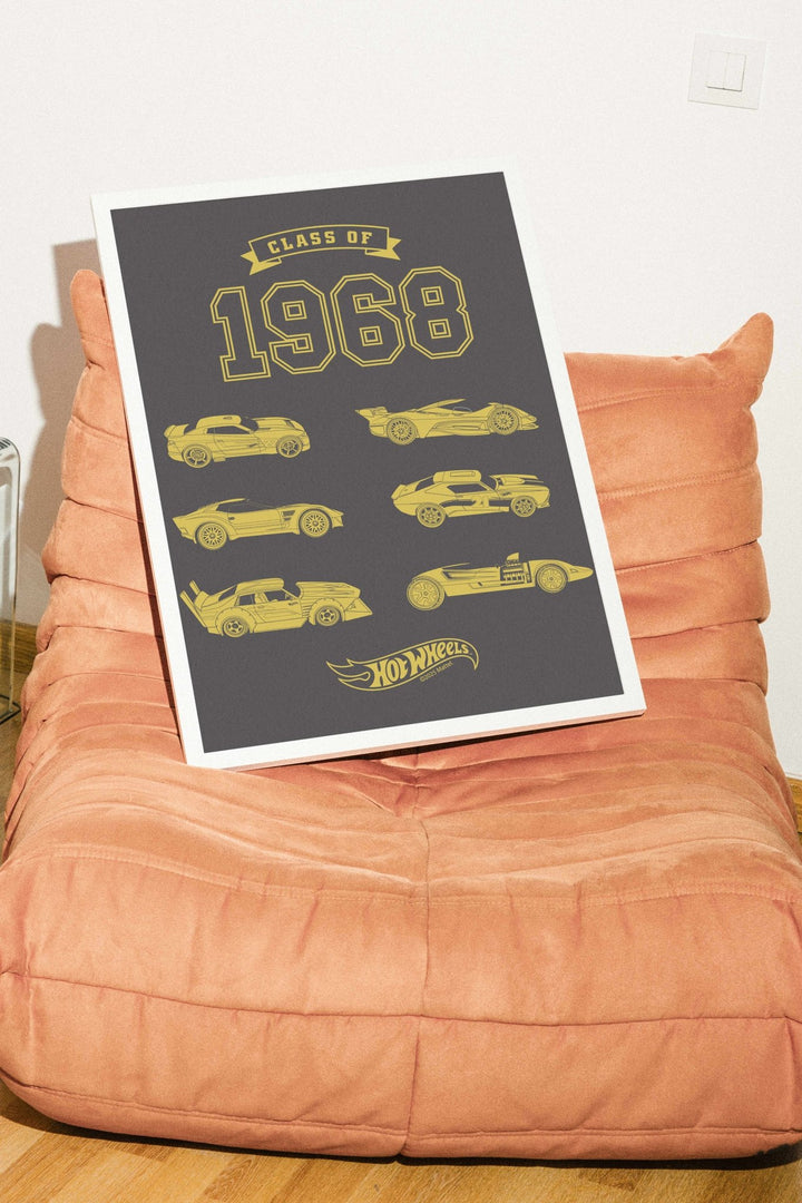 Hot Wheels Class of 68 Wall Art Print wall - art - picture - poster