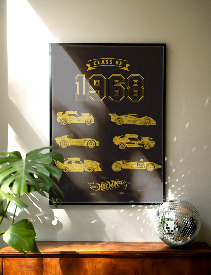 Hot Wheels Class of 68 Wall Art Print wall - art - picture - poster