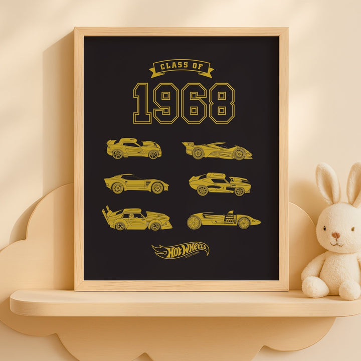 Hot Wheels Class of 68 Wall Art Print wall - art - picture - poster