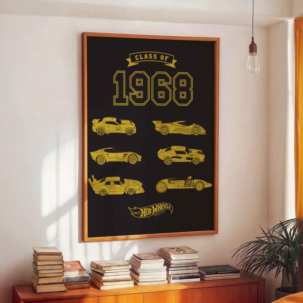 Hot Wheels Class of 68 Wall Art Print wall - art - picture - poster