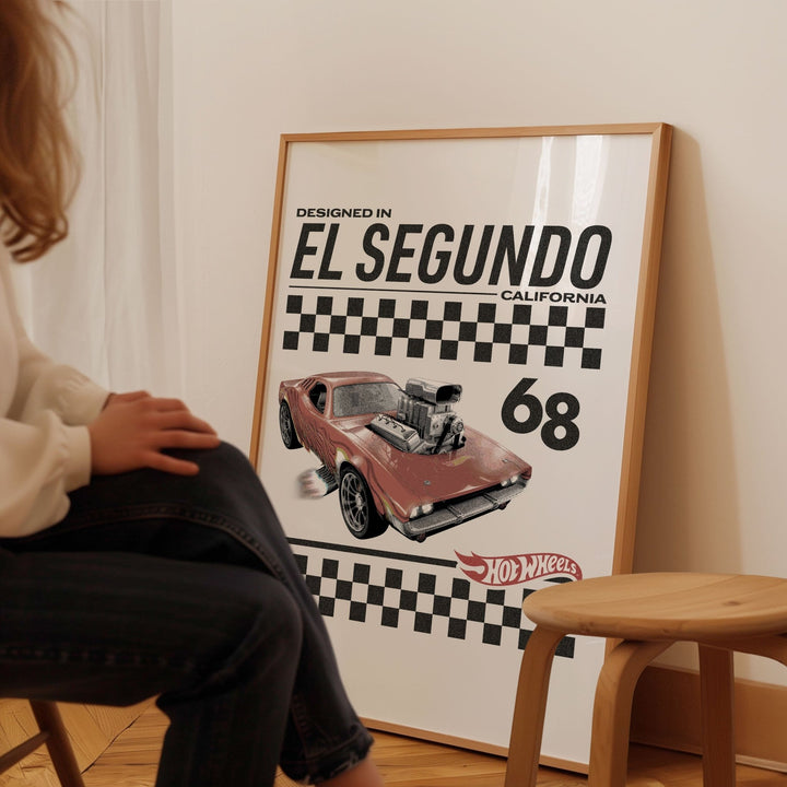 Hot Wheels Designed in California 68 Retro Print wall - art - picture - poster