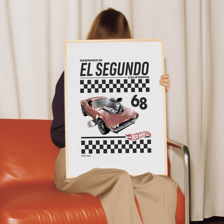 Hot Wheels Designed in California 68 Retro Print wall - art - picture - poster