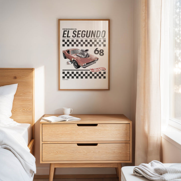 Hot Wheels Designed in California 68 Retro Print wall - art - picture - poster