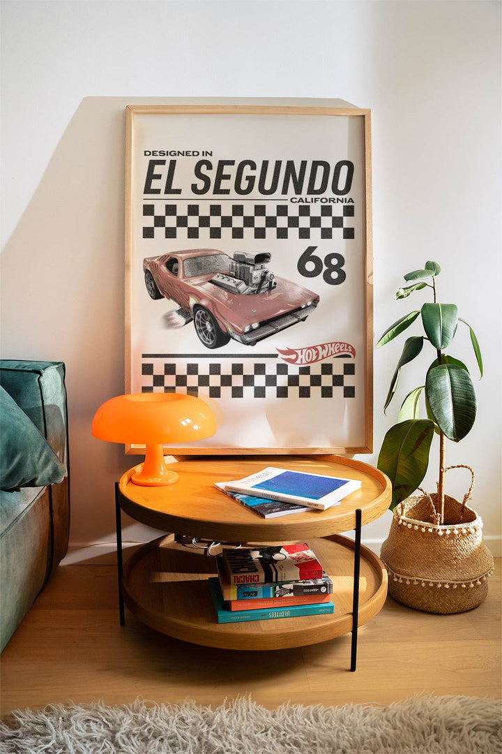 Hot Wheels Designed in California 68 Retro Print wall - art - picture - poster