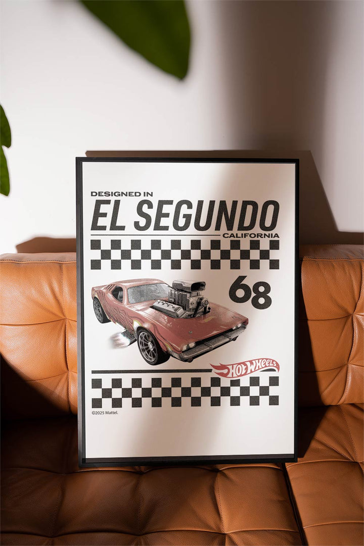 Hot Wheels Designed in California 68 Retro Print wall - art - picture - poster
