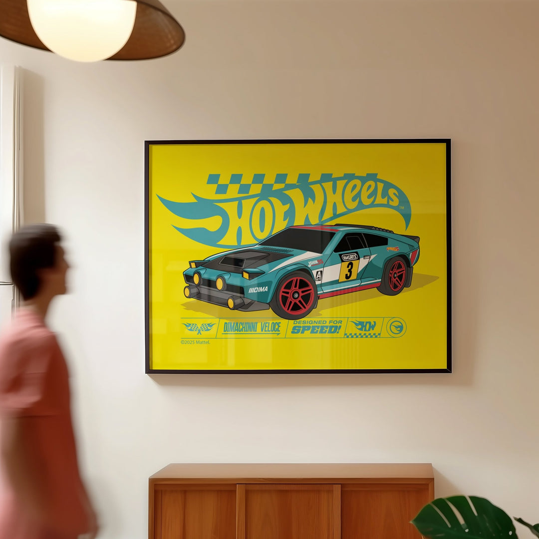 Hot Wheels Dimachinni Veloce Landscape Print wall - art - picture - poster