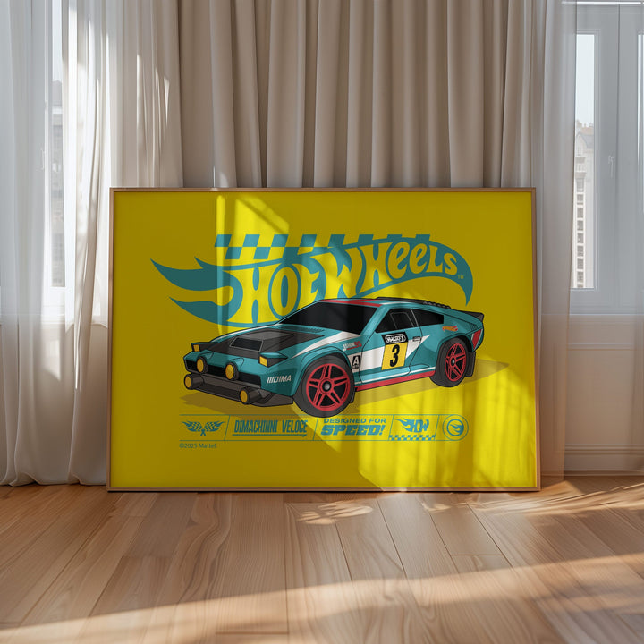 Hot Wheels Dimachinni Veloce Landscape Print wall - art - picture - poster
