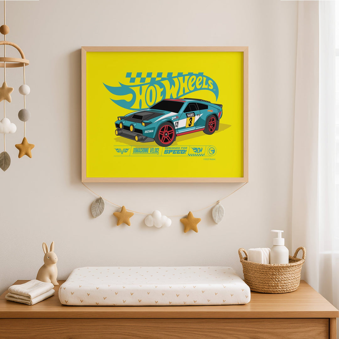 Hot Wheels Dimachinni Veloce Landscape Print wall - art - picture - poster