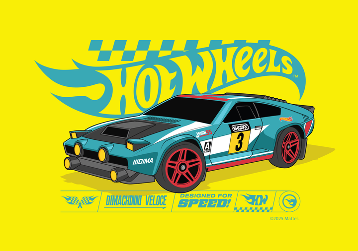 Hot Wheels Dimachinni Veloce Landscape Print frame
