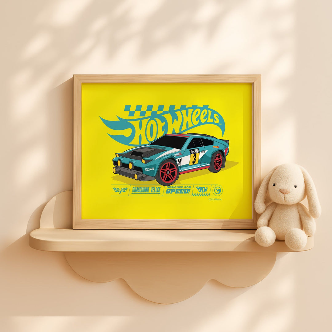 Hot Wheels Dimachinni Veloce Landscape Print wall - art - picture - poster