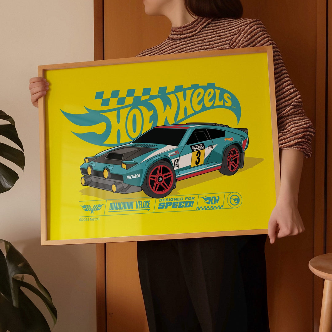 Hot Wheels Dimachinni Veloce Landscape Print wall - art - picture - poster