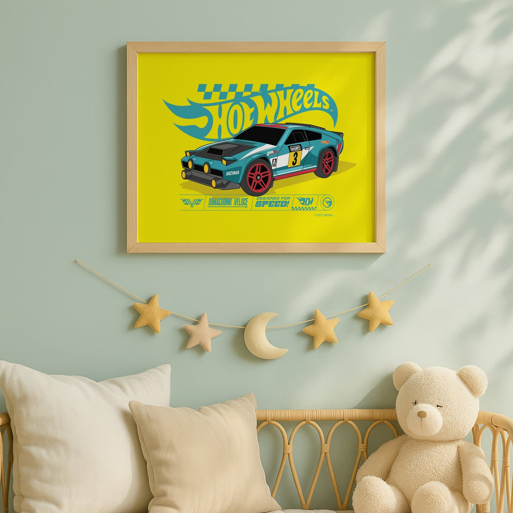 Hot Wheels Dimachinni Veloce Landscape Print wall - art - picture - poster