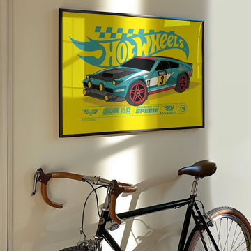 Hot Wheels Dimachinni Veloce Landscape Print wall - art - picture - poster