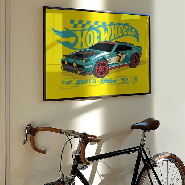 Hot Wheels Dimachinni Veloce Landscape Print