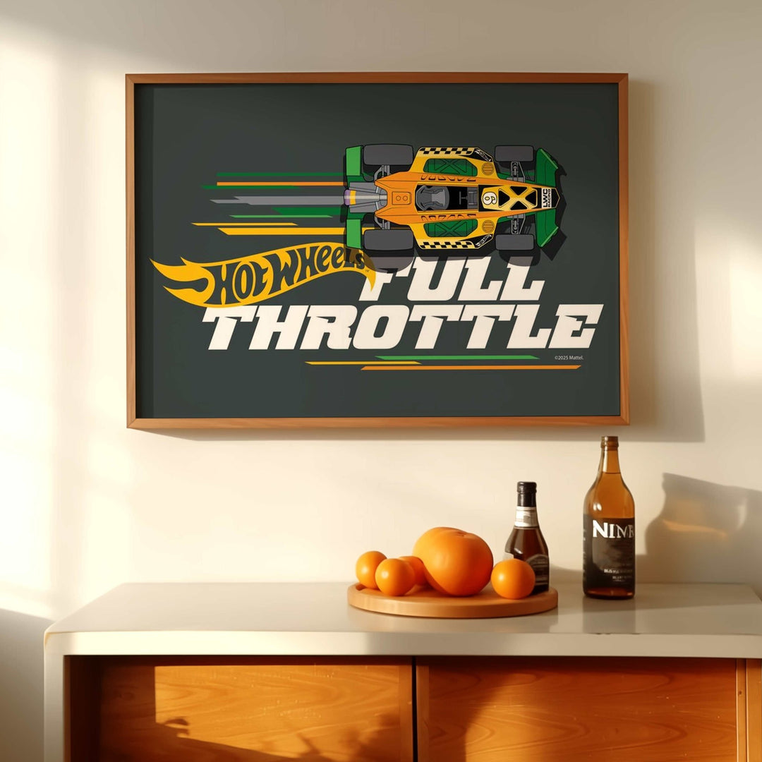 Hot Wheels Full Throttle Landscape Print wall - art - picture - poster
