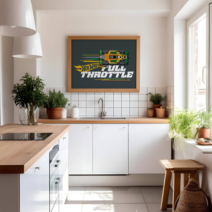 Hot Wheels Full Throttle Landscape Print wall - art - picture - poster