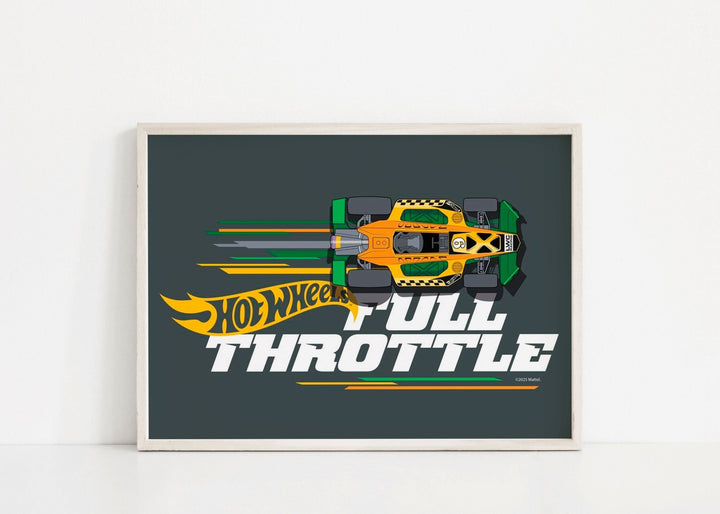 Hot Wheels Full Throttle Landscape Print wall - art - picture - poster