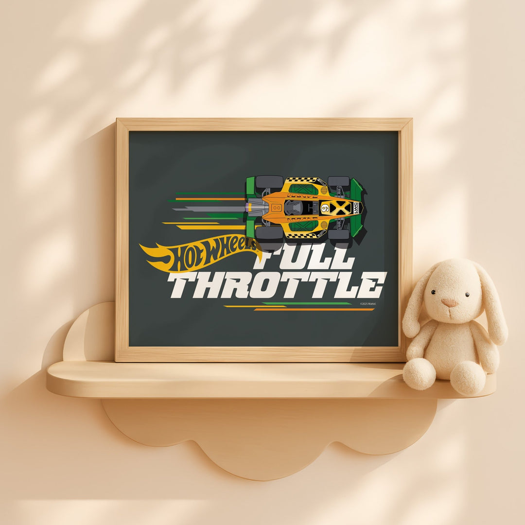 Hot Wheels Full Throttle Landscape Print wall - art - picture - poster