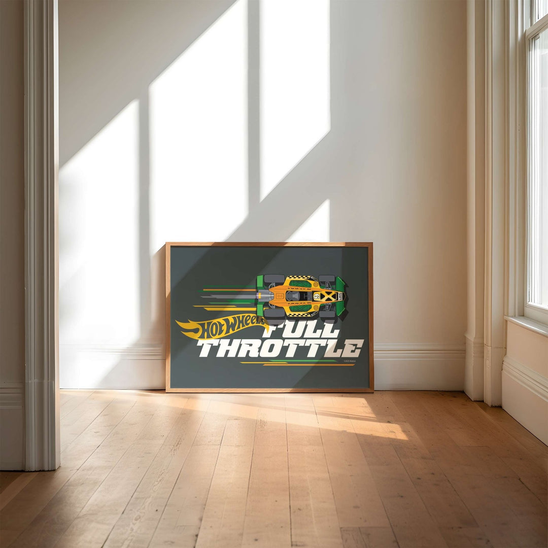 Hot Wheels Full Throttle Landscape Print wall - art - picture - poster