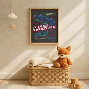 Hot Wheels Full Throttle Wall Art Poster wall - art - picture - poster