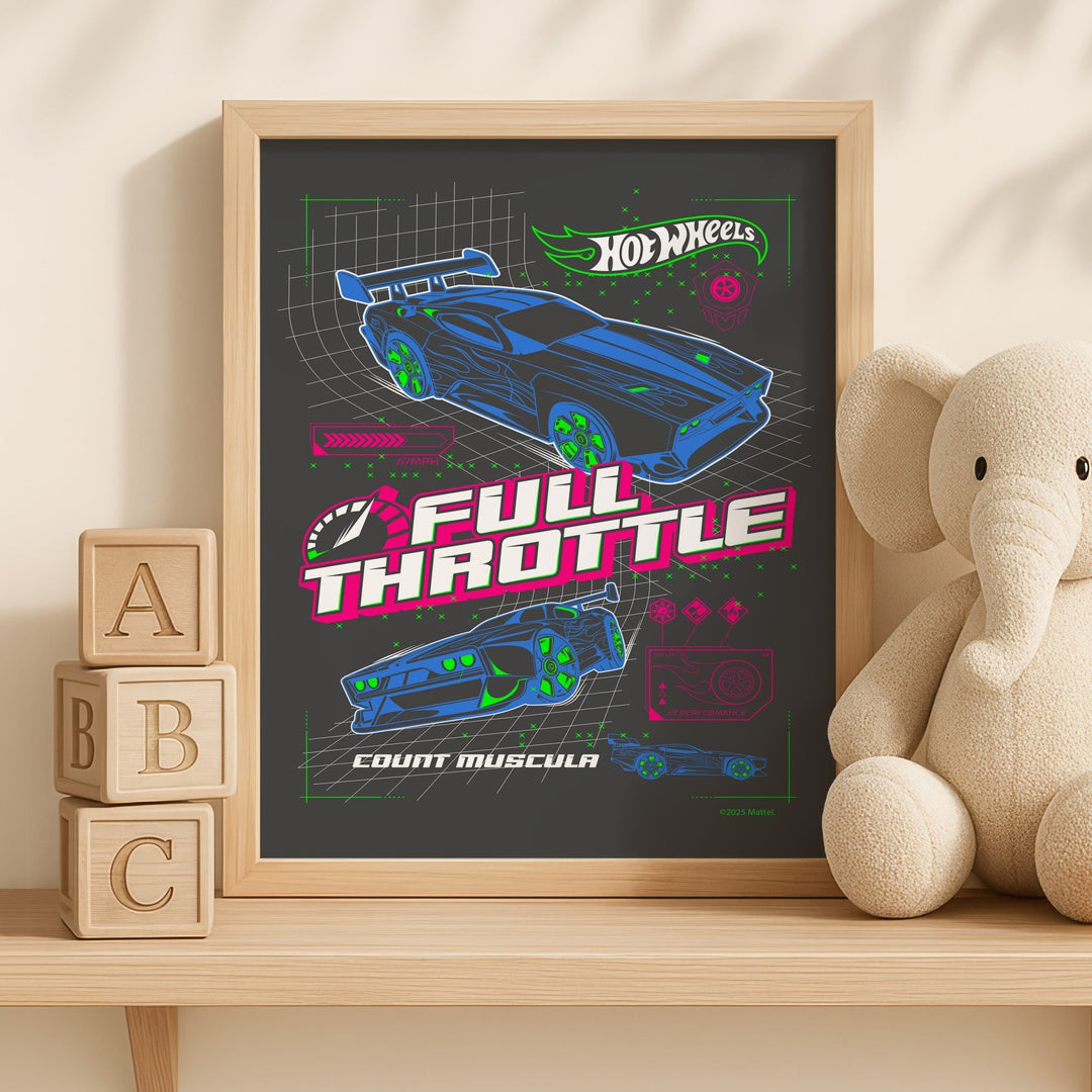 Hot Wheels Full Throttle Wall Art Poster wall - art - picture - poster