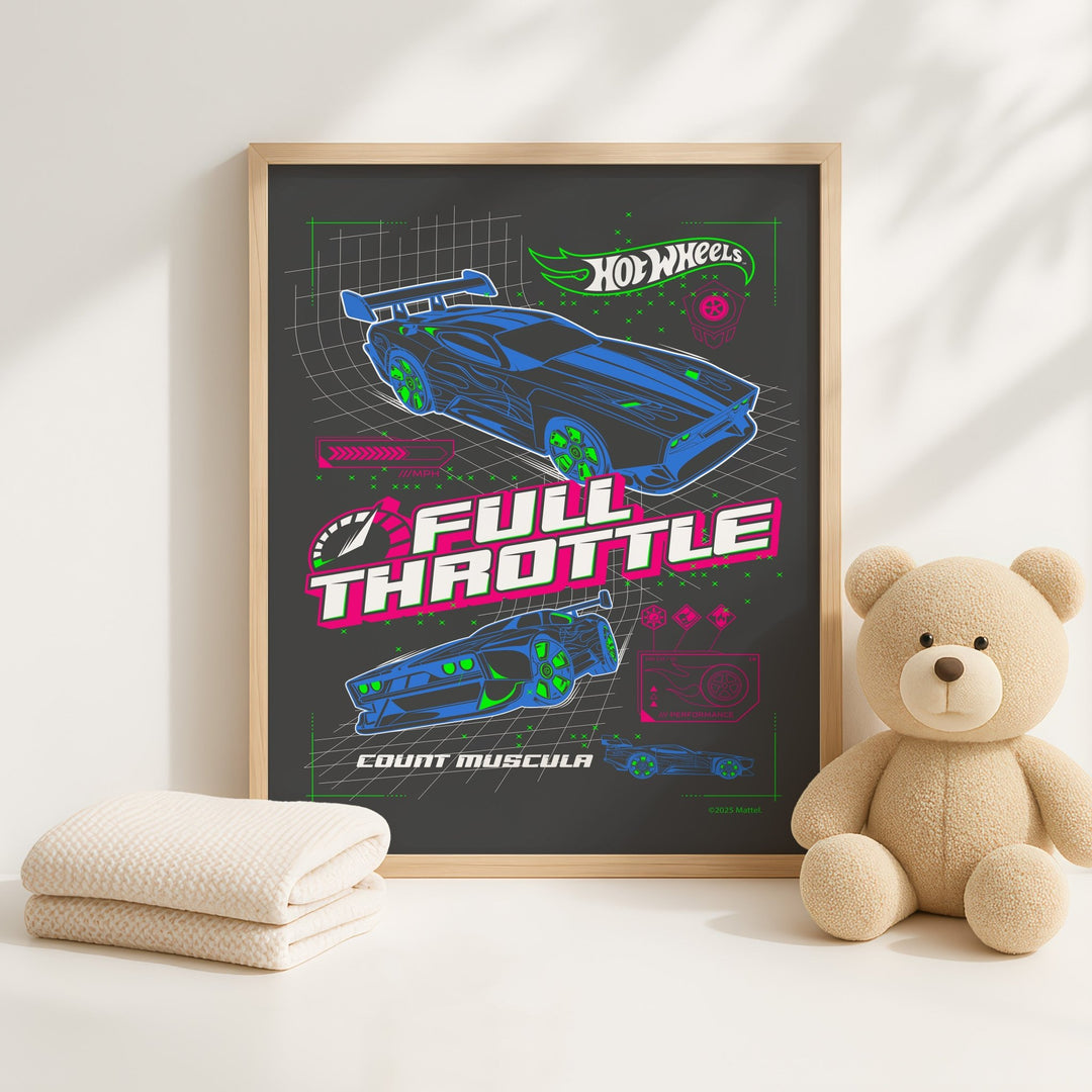 Hot Wheels Full Throttle Wall Art Poster wall - art - picture - poster